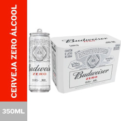 Budweiser lata  zero (350ml) - Caixa