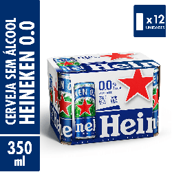 Heineken zero lata (350ml) - Caixa
